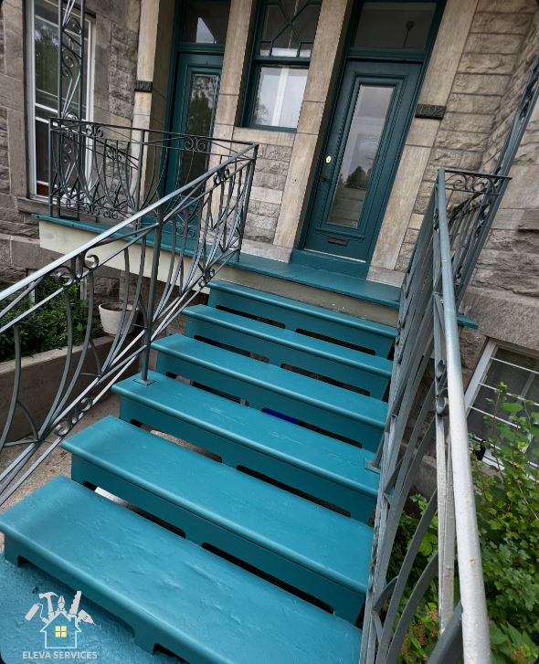 Wood entrance renovation